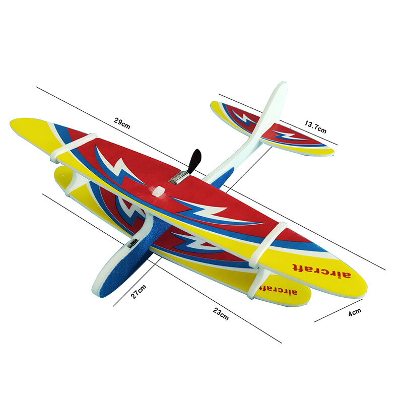 Modello di aereo giocattolo da esterno aereo in schiuma calda condensatore aereo elettrico lancio a mano lancio aliante aereo giocattolo in schiuma inerziale