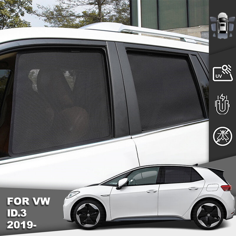 Untuk Volkswagen VW ID.3 ID3 2020-2023 2024 pelindung matahari mobil tirai kaca depan sisi belakang pelindung matahari jendela bayi