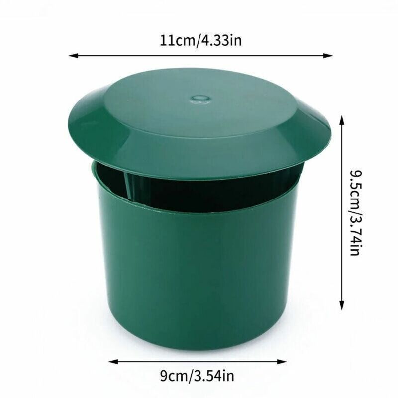 Atrapador de Caracol verde de 2 piezas, nuevo cilindro de plástico, jaula de caracol, Slug Leech Catcher