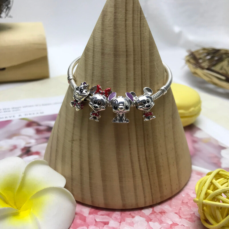 New 925 Sterling Silver Disney Princess Original model production Charm FIT Pandora Bracelet DIY Ladies Jewelry  Christmas Gift