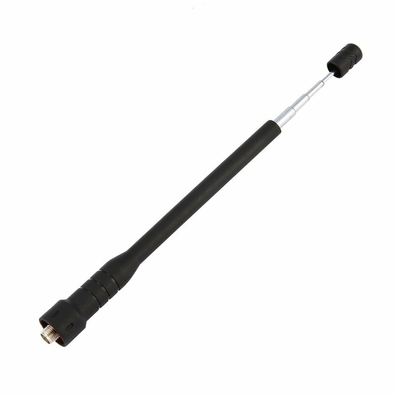 Baofeng-antena de ganancia telescópica para walkie-talkie, banda Dual UHF para Radio portátil, UV-5R, BF-888S, UV-5RE, UV-82