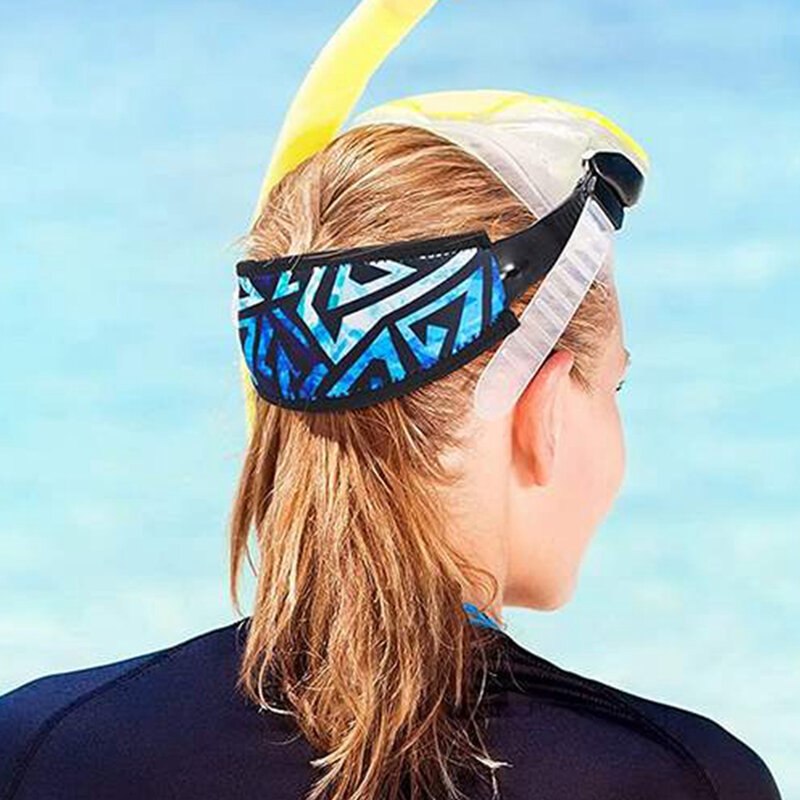 Masker selam Scuba pria dan wanita, tali penutup rambut Neoprene dapat digunakan kembali untuk menyelam Snorkeling berenang