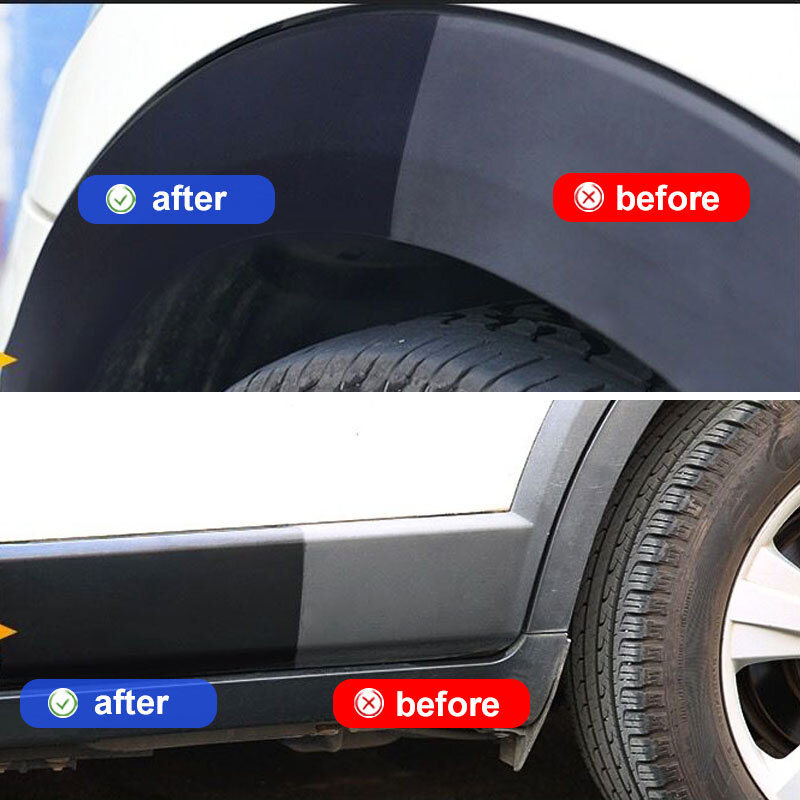 Samochód plastikowe Restorer gumowe wykończenia powrót do czarnego plastiku renowacja Hgkj S24 woskowany lakier powłoka hydrofobowa środek do pielęgnacji karoserii akcesoria