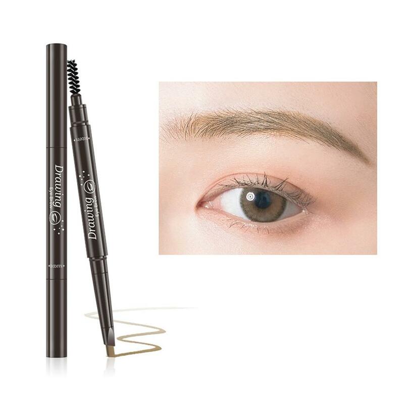 Rotating Eyebrow Pencil For Women Double Heads Natural Waterproof Long-lasting Easy Ware Eyebrow Pen 6 Color S1D5