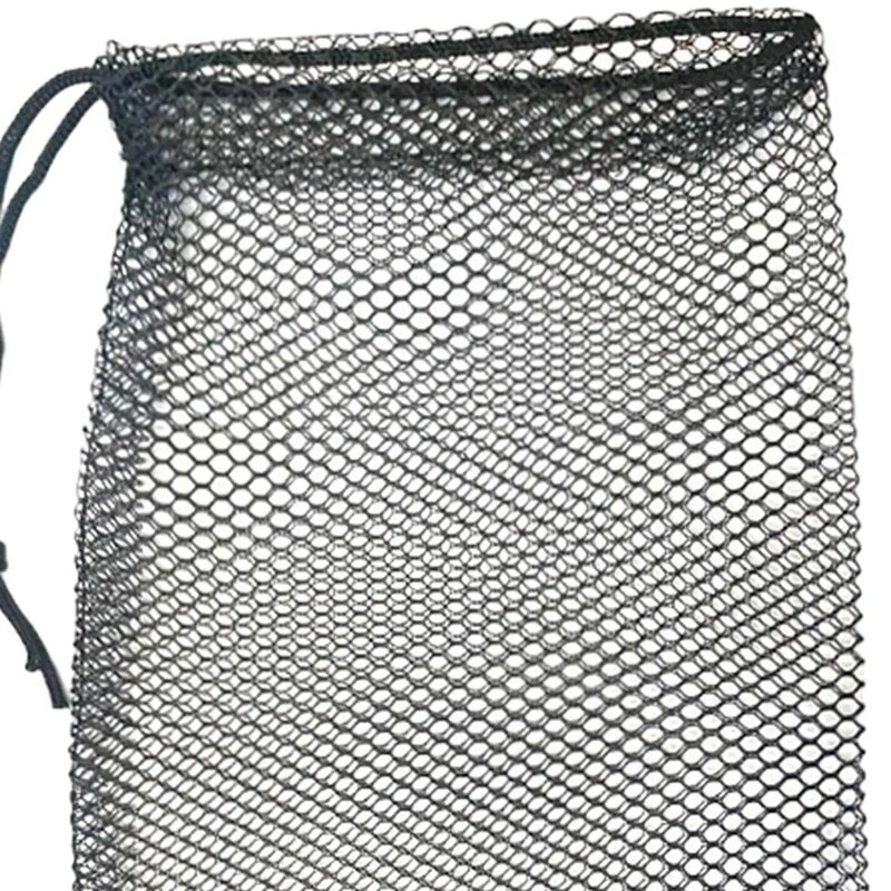 Mesh Bag for Skating Cones Carrying Bag Mesh Pouch Black Storage Bag Organizer Bag for Skate Practice Football Roller Skating