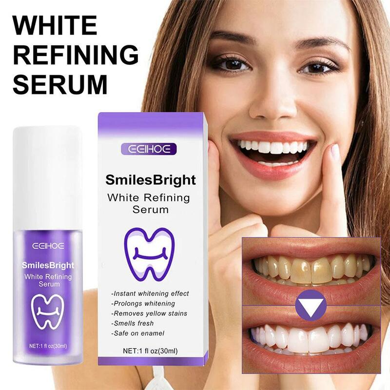 Branco Brightening Roxo Cor Creme dental, Tooth Care, Reduzir Amarelamento Saúde, W4K0, 30ml