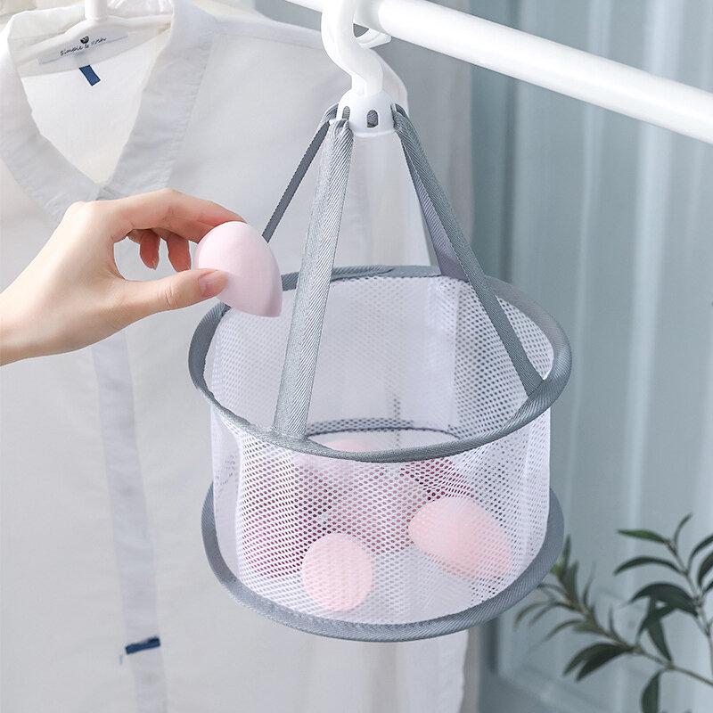 Makeup Tools Drying Rack Beauty Sponges Cosmetics Brushes Powder Puff Storage Hanging Basket Travel Portable Makeup Accessories