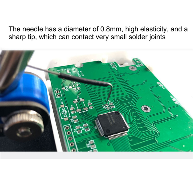 Alat Bantu Las Elektronik Papan Sirkuit DIY Jarum Multimeter PCB Uji Perbaikan Data Timah Terbang Sinyal Waktu (A)