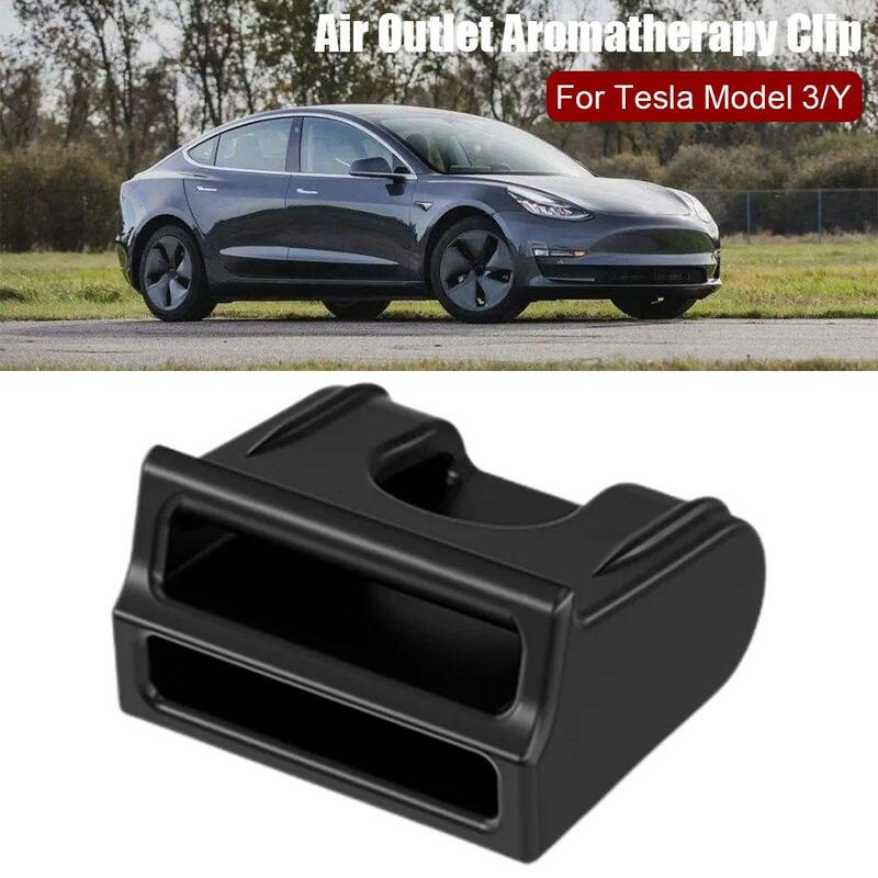 สำหรับ Tesla รุ่น Y คลิปช่องลมน้ำมันหอมระเหยสำหรับ Tesla Model3รถยนต์ไฟฟ้าอุปกรณ์เสริมในรถคลิปภายในรถแบบพอประมาณ4