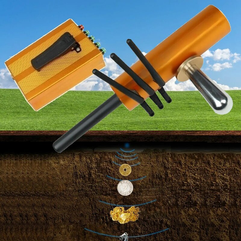 Detektor logam bawah tanah, pendeteksi logam genggam ringan untuk pelacak koin luar ruangan tembaga