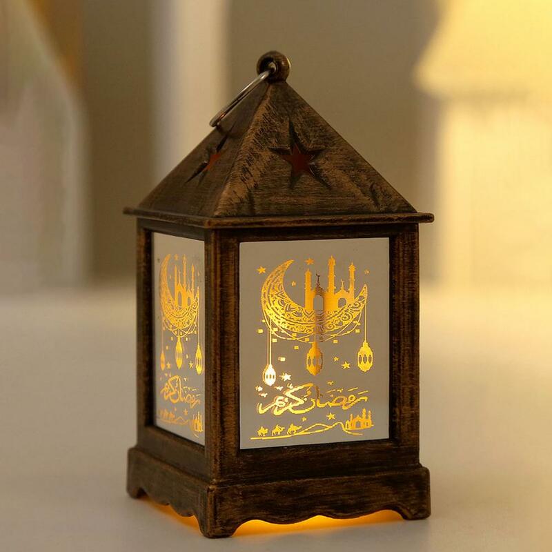 Lampka lampowa lampka Led w stylu Vintage Ramadan z unikalnym designem Retro zasilany z baterii dekoracyjne wiszące na biurko