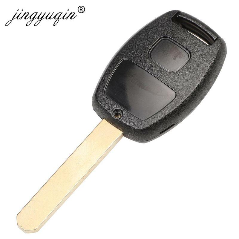 Jingyuqin-mando a distancia para coche, llave sin llave, 2 botones, para Honda Civic CRV Jazz HRV, sin Chip
