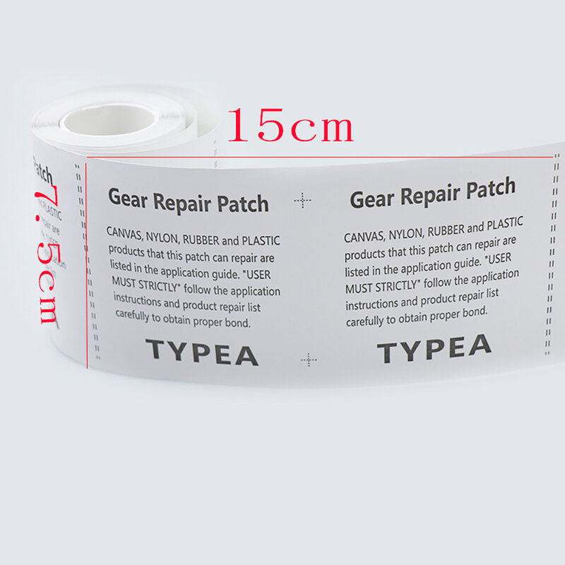 Transparente TPU Repair Tape, ferramenta ao ar livre, produto inflável, Raincoat Tent, Swim Rings, adesivo impermeável, 7.5cm x 375cm