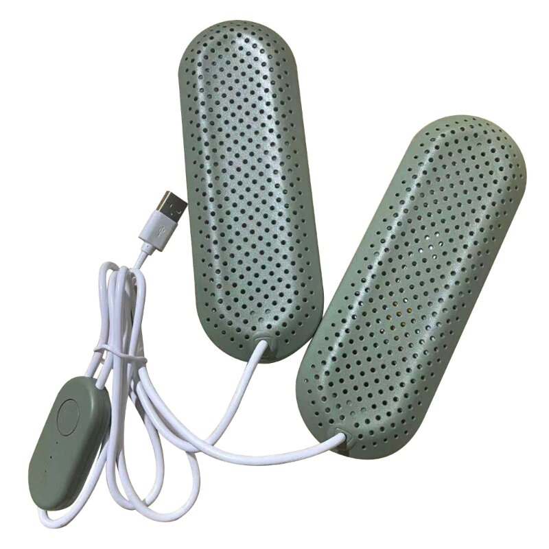 Secador de zapatos USB portátil Calefacción eléctrica Calentadores de pies Desodorante Deshumidificación