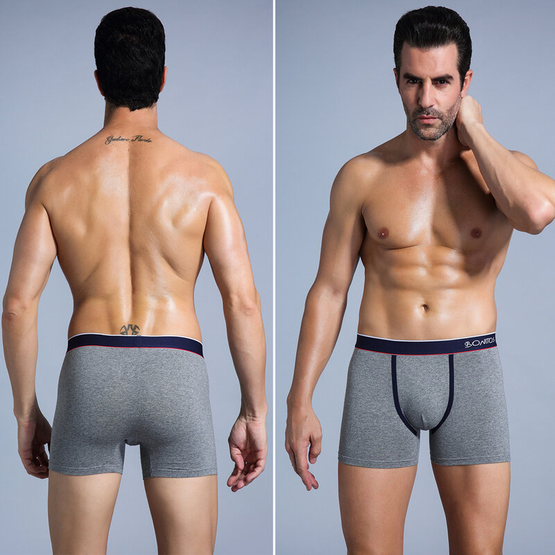 3Pcs พิมพ์กางเกงในชายชุดนักมวยชายเซ็กซี่ชุดชั้นในชายนักมวยชาย Underpants แบรนด์ Boxershorts สำหรับบุรุษขนาดใหญ่ขนาด