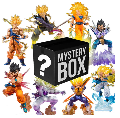 Smocza kula figurka tajemnica Anime ślepe pudełko Lucky Box Goku Frieza Vegeta Broly Super Saiyan