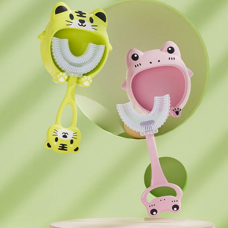 Baby Toothbrush Children 360 Degree U-shaped Children's Teeth Oral Care Cleaning Brush Soft Silicone Toothbrush Baby Items 2-12Y