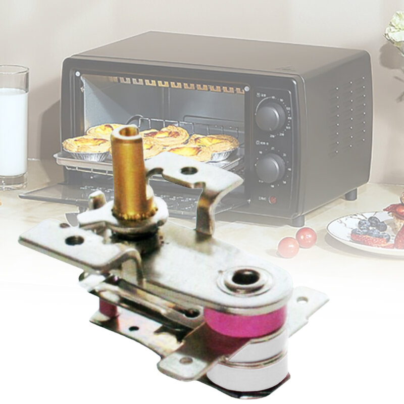 สวิทช์อุณหภูมิ16A AC 250V, อุปกรณ์เปลี่ยนอุณหภูมิเตาอบเครื่องปิ้งขนมปังแบบปรับอุณหภูมิได้ใช้ในบ้านทำความร้อนแบบ Bimetallic