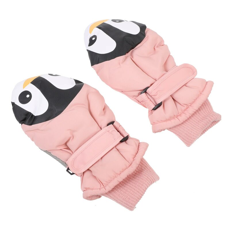 Детские зимние велосипедные перчатки водонепроницаемые рукавицы для школьников теплые бархатные детские