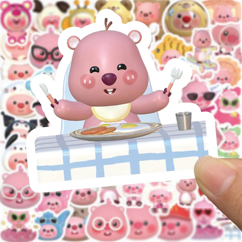 Coreano Kawaii Cartoon Adesivos para Crianças, Decalques Bonitos, Urso Pequeno, Urso Adesivo, Laptop, Notebook, Telefone, Graffiti Brinquedos, 10 Pcs, 30 Pcs, 50 Pcs, 100Pcs