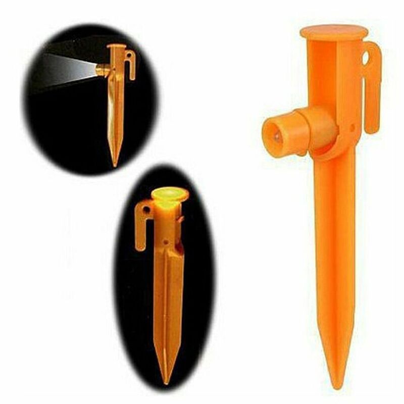 High Quality Beach Safety LED Stake Illuminated Night Survival Outdoor Light Up Camping Tent Nail Peg 15cm