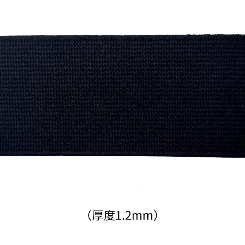 20mm 30mm 40mm largo piatto elastico alto per cucire accessori per abbigliamento protettivo corda di gomma spessa nera corda di nastro fai da te