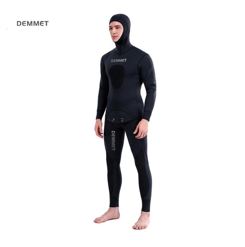 Hete 3Mm Camouflage Wetsuit Lange Mouw Splijting Neopreen Onderdompelbaar Duiken Voor Mannen Houden Warme Tops En Broeken Worden Apart Verkocht