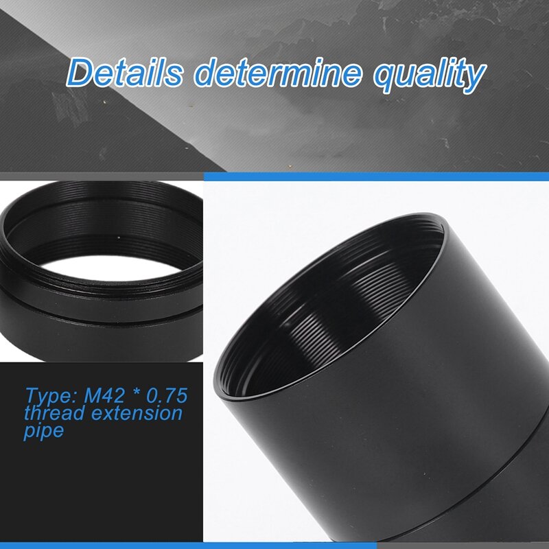 2 Inch M42 Extension Tube Kit 5/10/15/30Mm M42X0.75 On Both Sides For Astronomy Professional Telescope Astrophotography