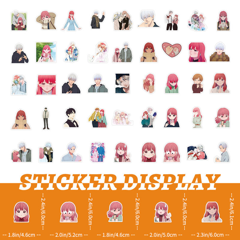 10/30/50 Stuks Anime Een Teken Van Genegenheid Cartoon Stickers Kawaii Yuki Meisjes Stickers Notebook Laptop Telefoon Schattige Decoratie Sticker