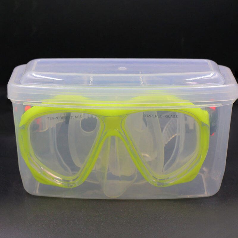 صندوق تخزين قناع الغوص البلاستيكي الصلب ، نظارات الغوص ، واقي نظارات السباحة ، حافظة شفافة