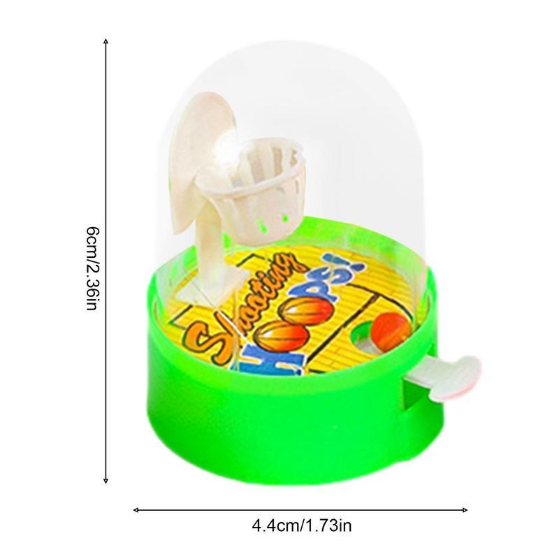 Mini Basketball Machine Handheld Shooting Game Finger Toy Parent-Child Interactive Early Education Toys Party Favor for Children