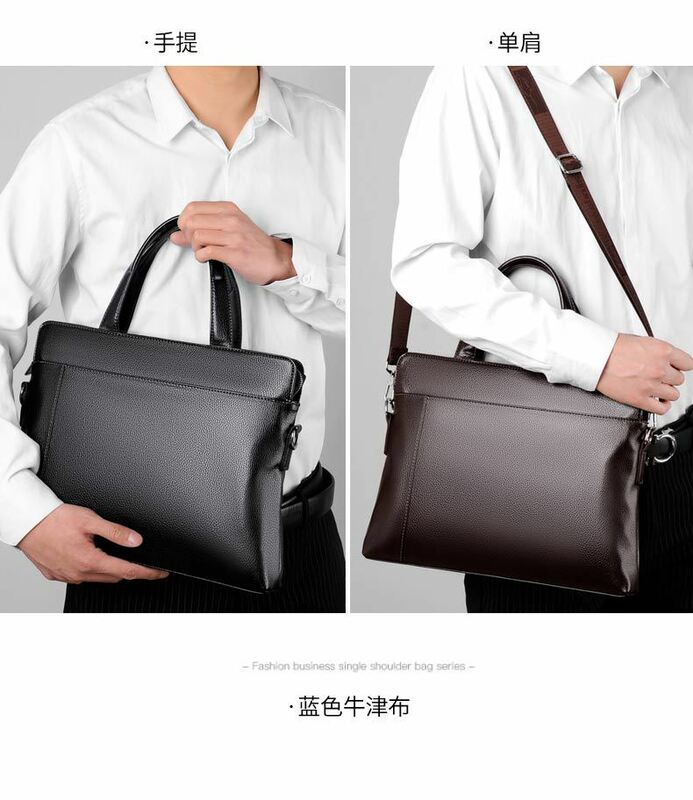 2022 Fashion Men Briefcase High Quality Shoulder Bags Men Business Travel Crossbody Bags Male Waterproof Oxford PU Handbags