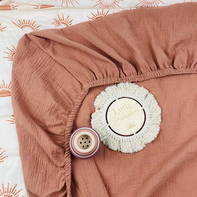 Bebê macio roupa de cama de algodão lençóis colchão almofada folha do bebê com elástico 130x70cm infantil berço cobre conjunto cama crianças