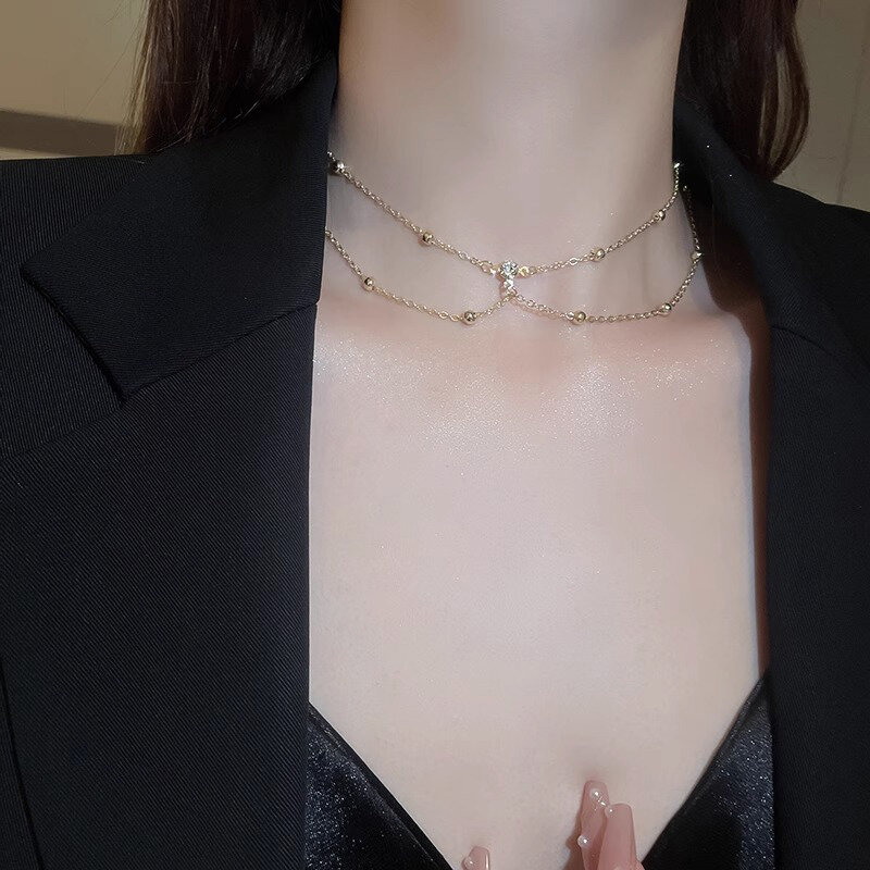 Letni seksowny łańcuszek na klatkę piersiową metalowa łańcuszek biżuteria dla kobiet uprząż plażowa kryształowe Body łańcuszek z dekoracyjnym łańcuchem biżuteria
