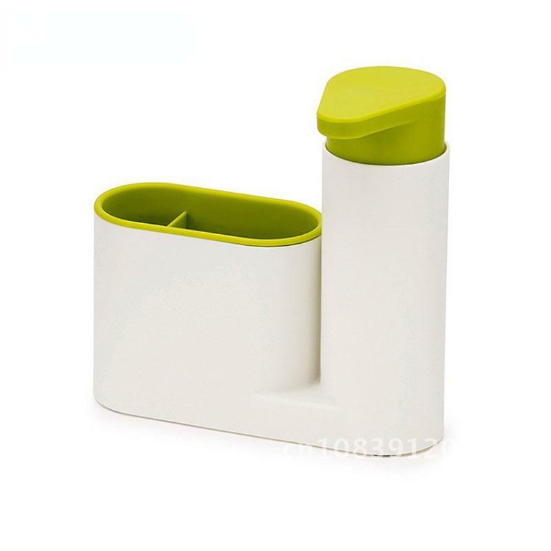 2 in 1 set di dispenser di sapone liquido da bagno scaffale per il bagno Dispenser di sapone per Shampoo pratico per la cucina ZJ130