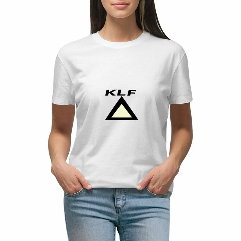 Animal Print T-shirt para meninas, Camisas apertadas engraçadas das mulheres, Roupas Estéticas, KLF CLSSIC