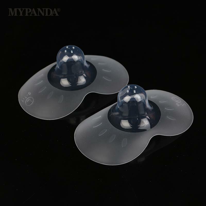 2pcs Silicone Nipple Protectors Feeding Mothers Nipple Shields Protection Cover Breastfeeding with Clear Carrying Case