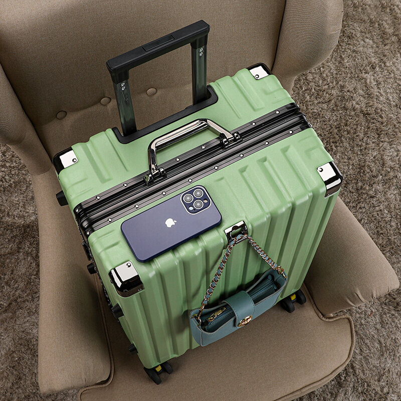 Новый высокоэффективный чемодан на колесиках для мужчин и женщин, модный жесткий чемодан на колесиках, чемодан большой емкости, бесшумный чехол для путешествий