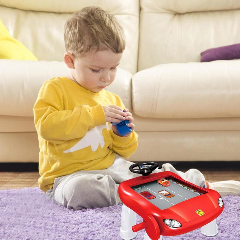 Bambini volante simulazione giocattolo ragazzo guida giocattoli musica giocattoli interattivi per bambini per esercizio riflessi seggiolino auto volante