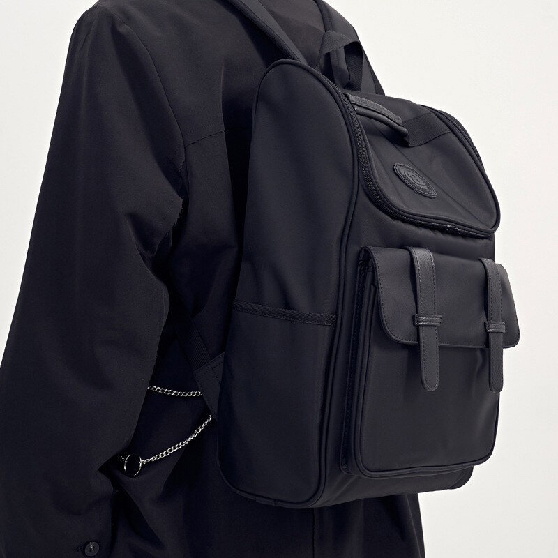 Plecak męski plecak uczeń średniej uczeń duża pojemność torba na komputer plecak chłopięcy modny Trend