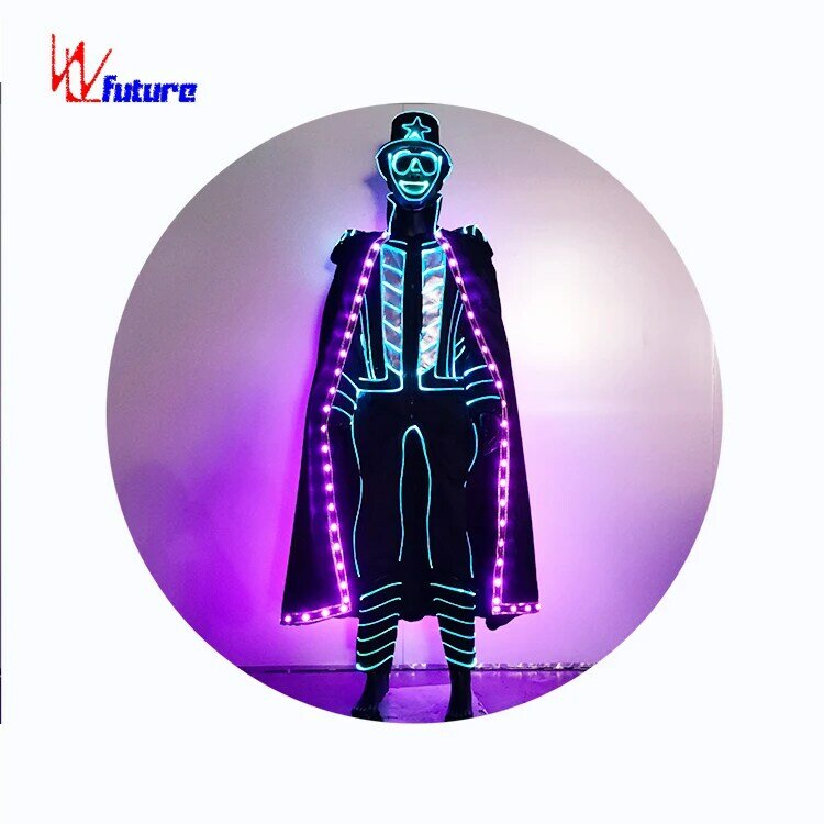 Heißer Verkauf Halloween Kostüm LED Anzüge Herren Bühne Performance tragen Tron LED Tanz kostüm