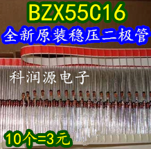 Lote de 20 unidades, BZX55C16 DO-35/