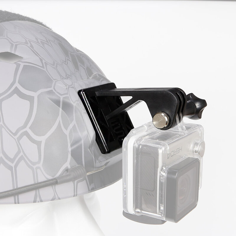 Supporto adattatore per fotocamera per casco tattico supporto fisso per Base adattatore per casco portatile in Nylon leggero per telefono cellulare con fotocamera