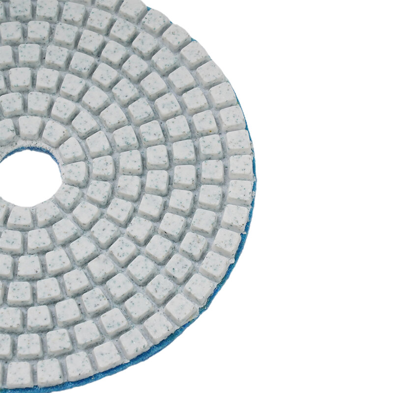 1pc Diamond Polishing Pads 4inch Wet/Dry Granite Concrete Marble Glass Stone Sanding Hook And Loop Backed Flexible
