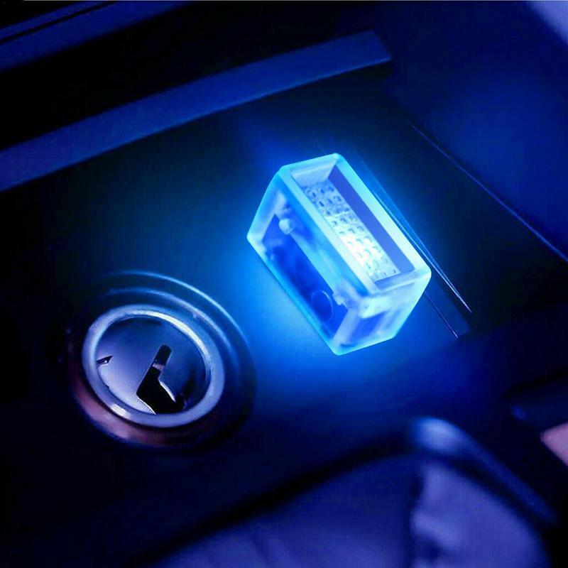 USB LED جو ضوء LED الداخلية مصباح USB سيارة أضواء صغيرة الداخلية المحيطة الإضاءة لغرفة النوم ليلة ضوء Led صغير