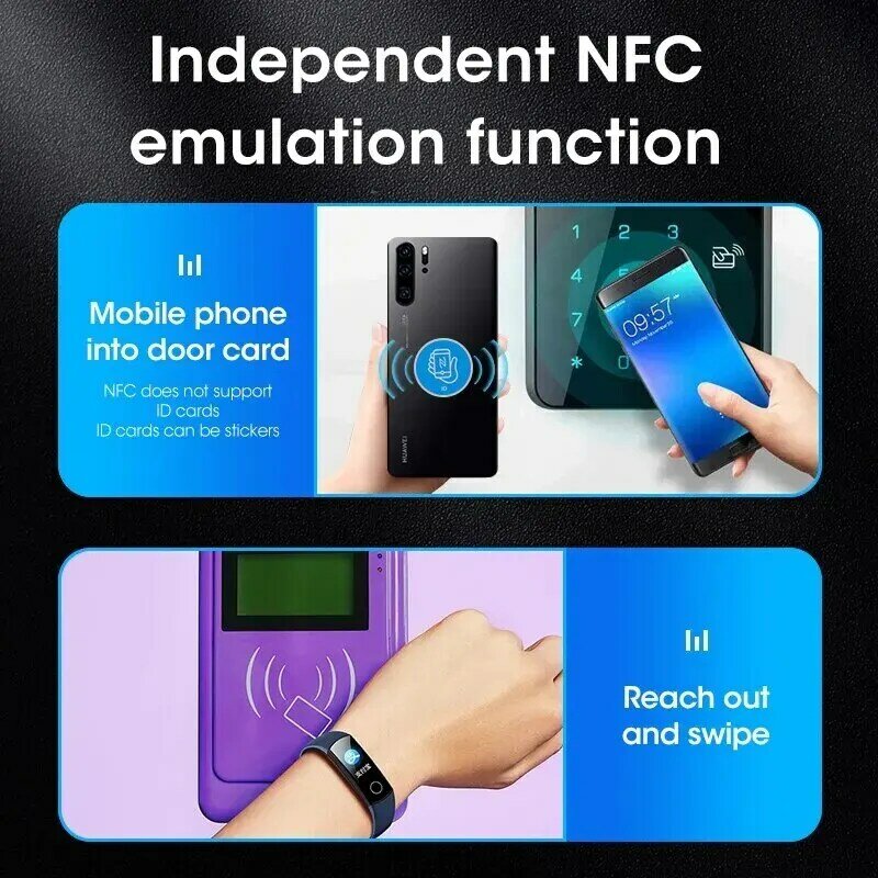 كهرز MHz NFC ذكي Writer RFID Copier X100 منفذ USB مفاتيح نسخ ناسخة مشفرة