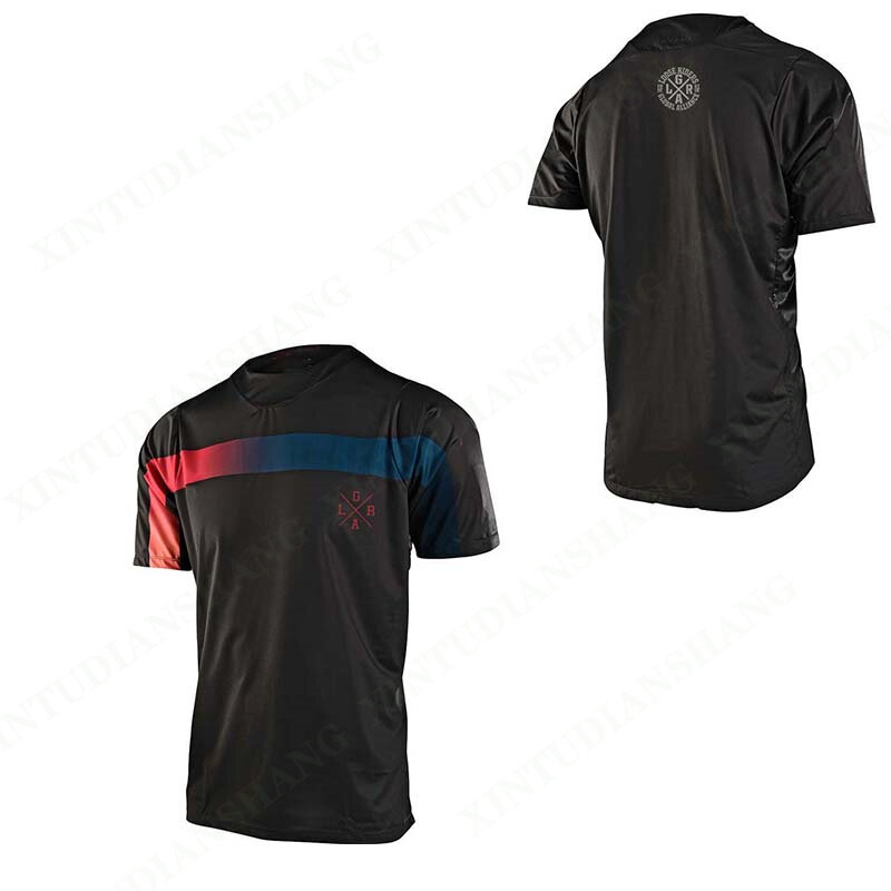 Camiseta holgada de manga 3/4 para hombre, Jersey de resistencia para ciclismo de montaña, DH, todoterreno, motocicleta