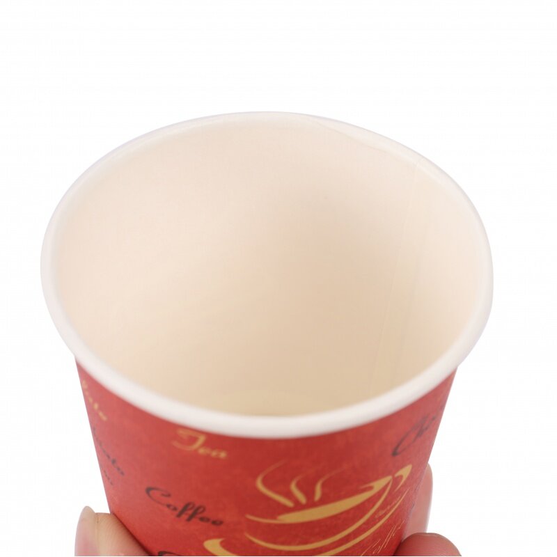 Customized productWholesale Printing 4oz 6oz 7oz Single Wall Disposable Paper Cups customized hot coffee paper cup