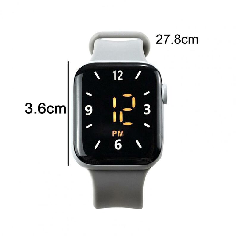 Цифровые часы, водонепроницаемые спортивные часы с умным светодиодным цифровым дисплеем, удобный ремешок для точного учета времени, водонепроницаемые часы