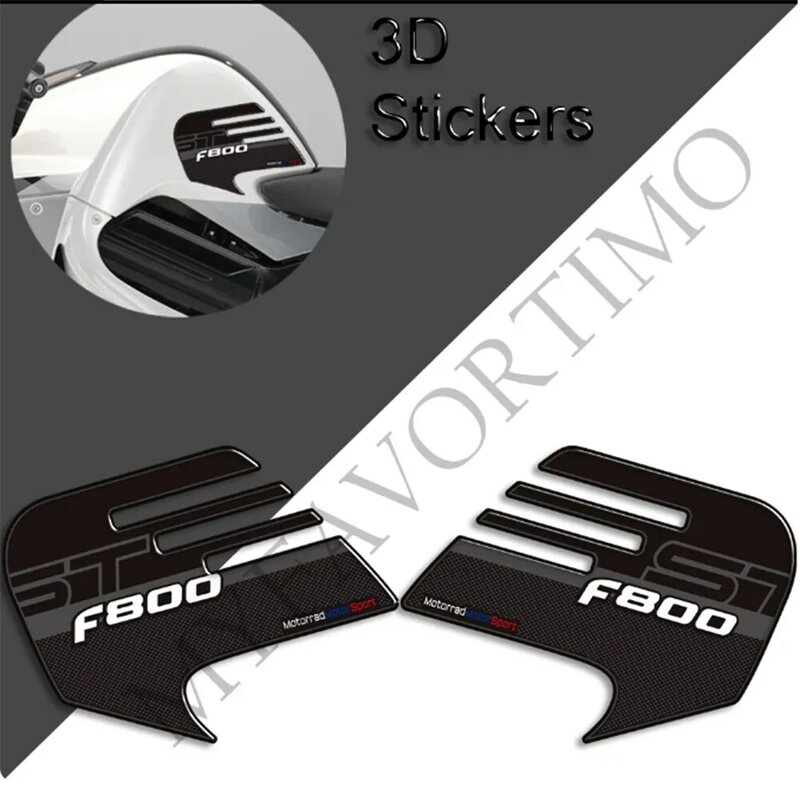 Untuk BMW F800ST F800 F 800 S ST F800S bantalan tangki TankPad grip stiker perlindungan pelindung Gas bahan bakar Kit Minyak lutut